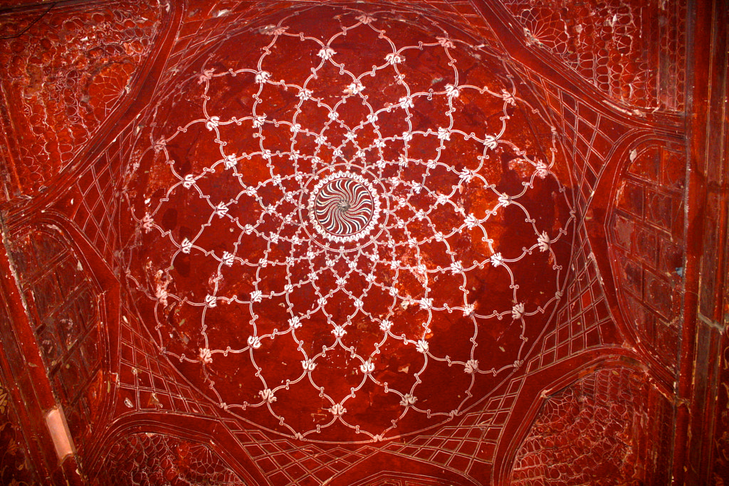Taj Mahal Mosque Ceiling by eburgh on 500px.com