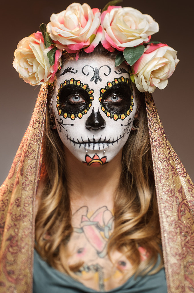 Candy Skull Make-Up by Jacek Wo?niak on 500px.com