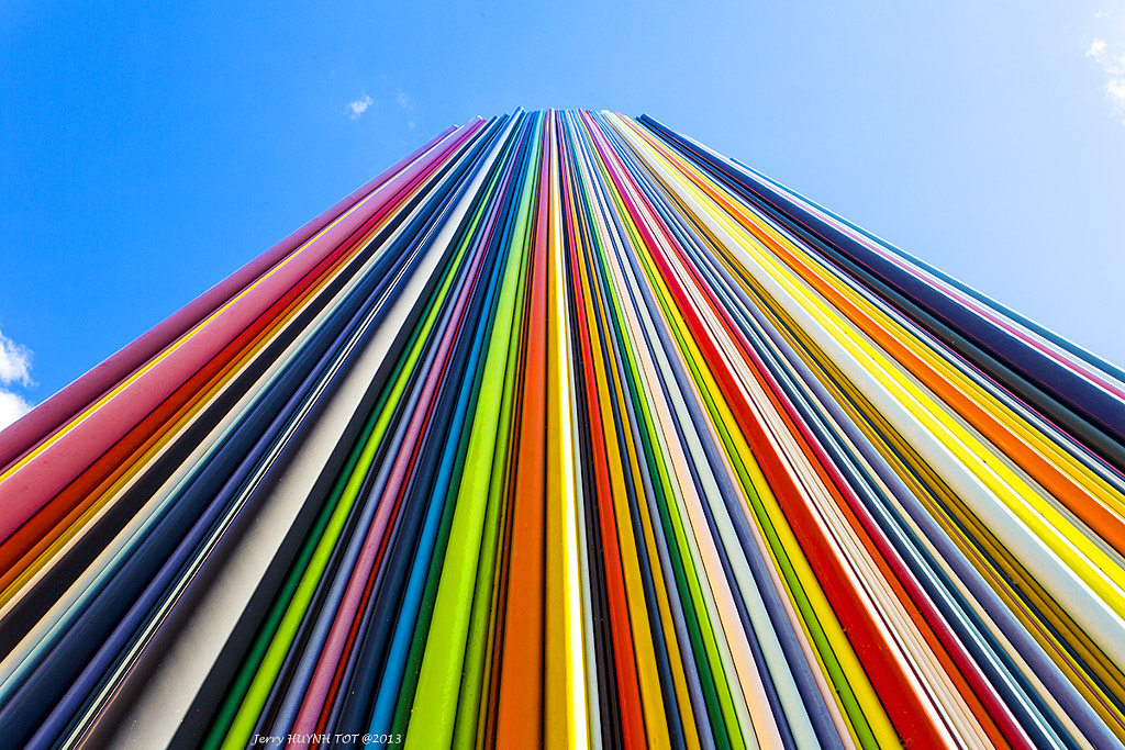 Psychedelic Candy-Colored Skyscraper by Jerry H on 500px.com