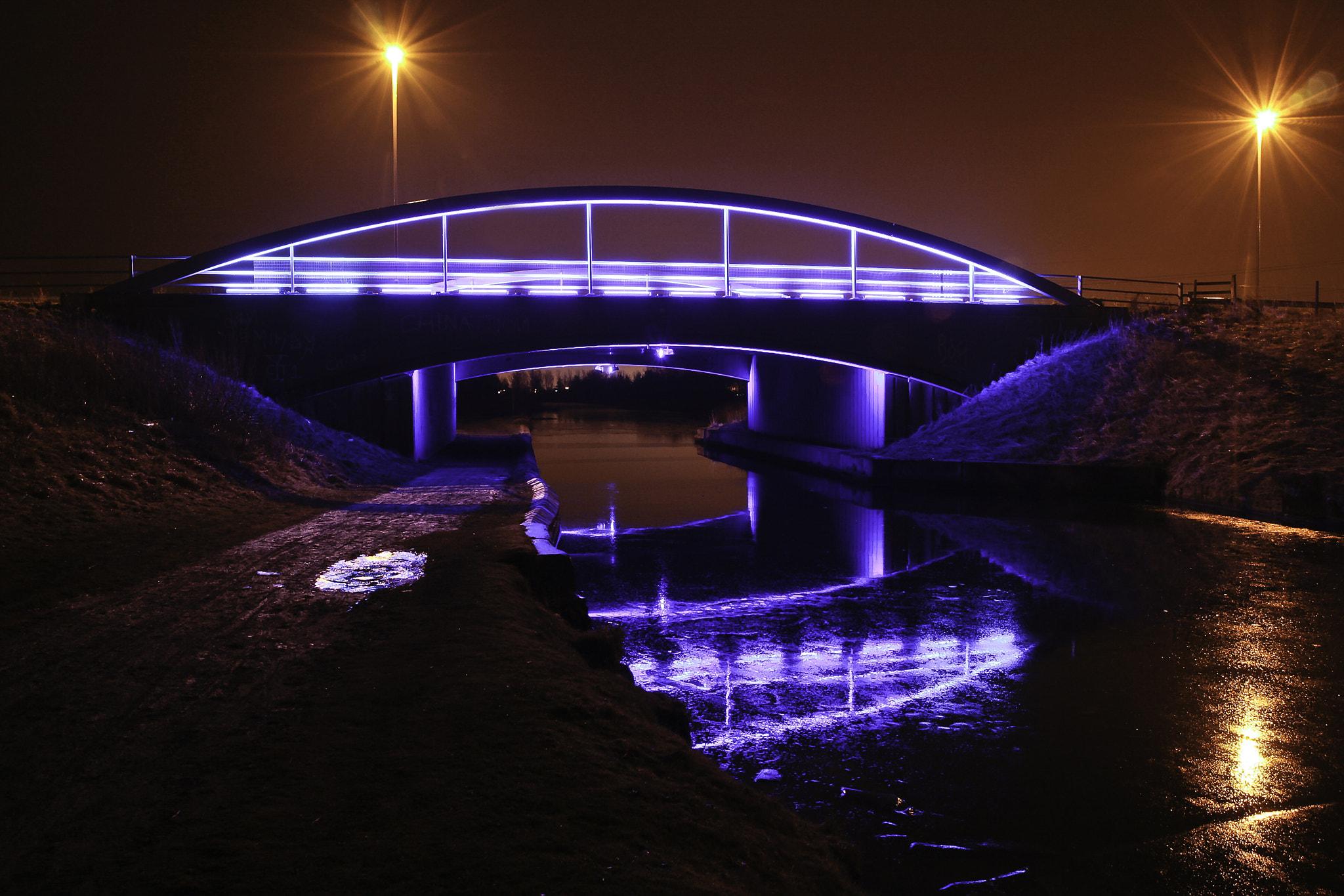 Blue Bridge at night