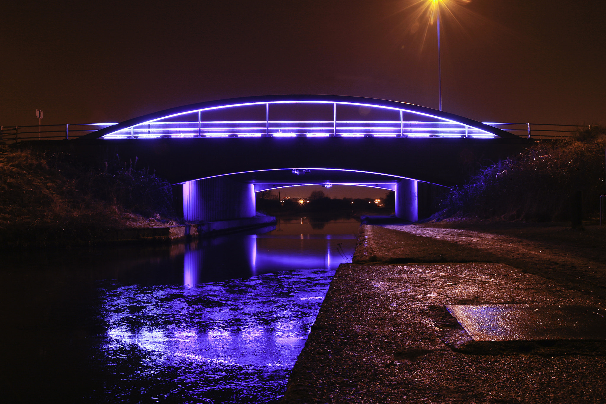 Blue Bridge at night