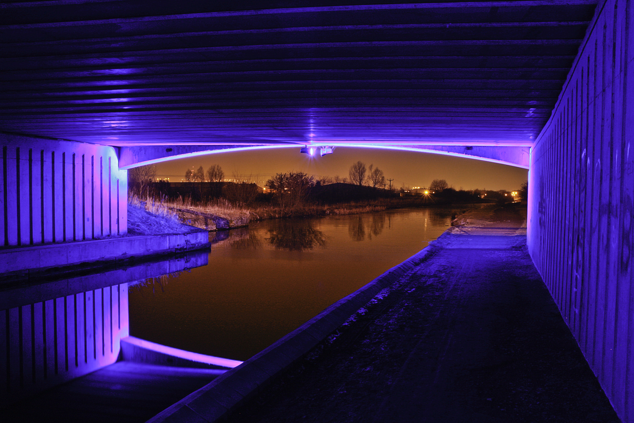 Blue Bridge at night