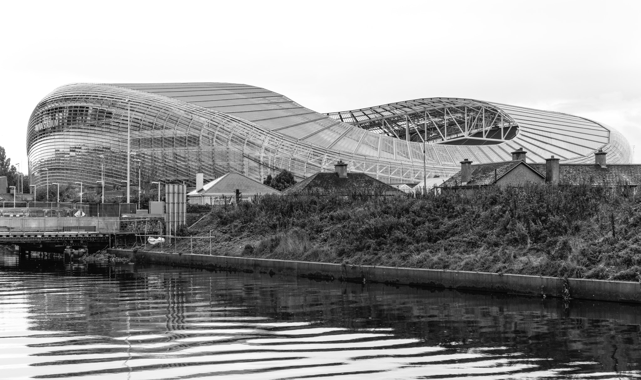 The Aviva Stadium in Black & White