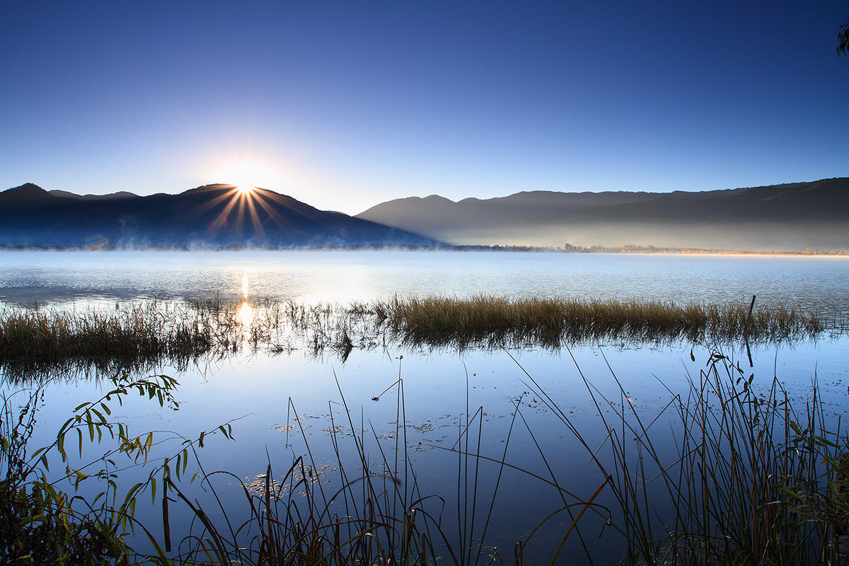 Sunrise in Lugu Lake