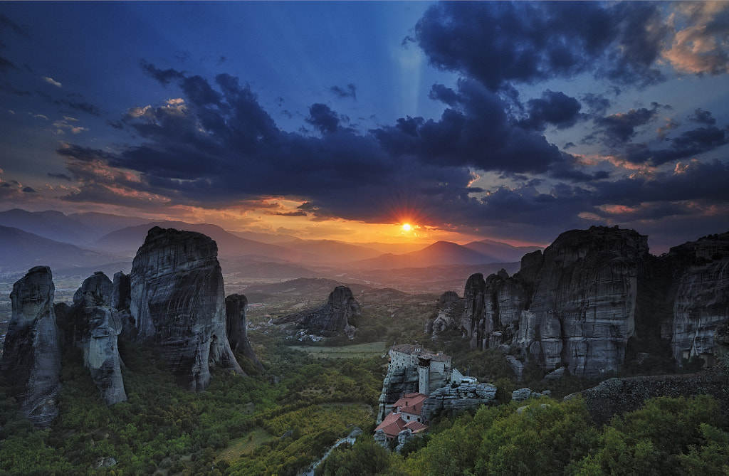 Photograph Sunset in Meteora by Marina Parha on 500px