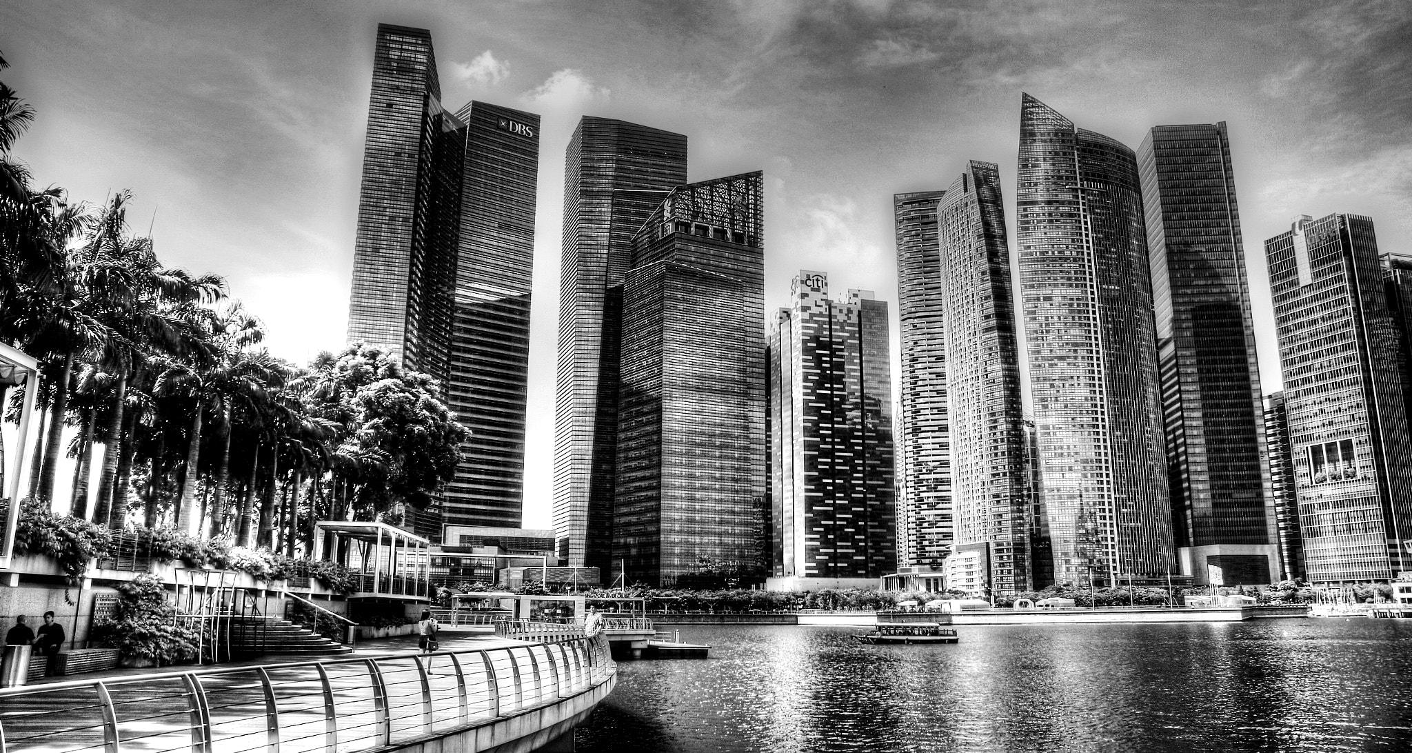Marina Bay Financial Center Singapore BW