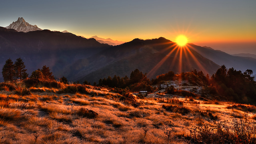 Poonhill sunrise by Brian Decrop on 500px.com