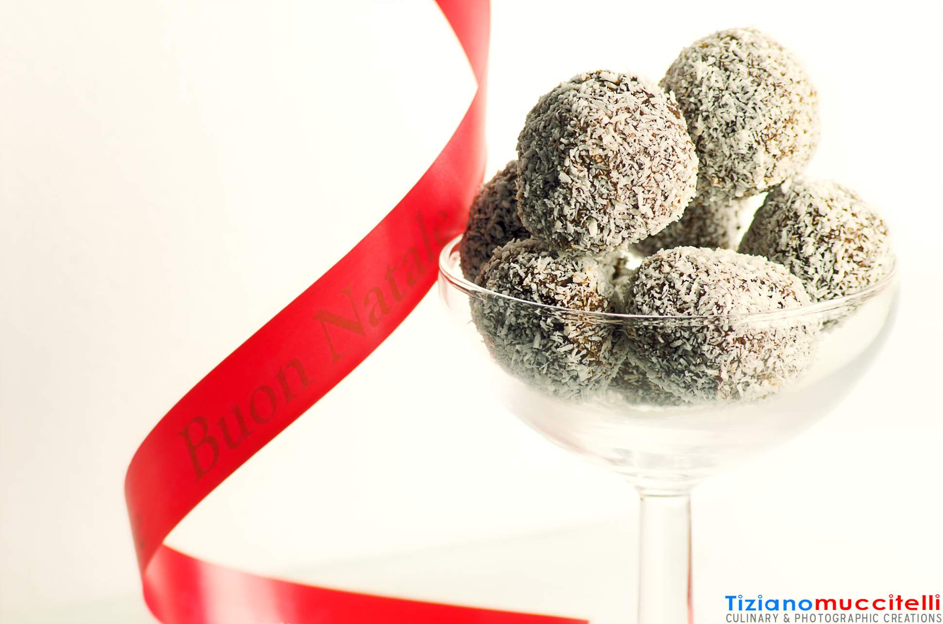 White coconut Truffels for Christmas day