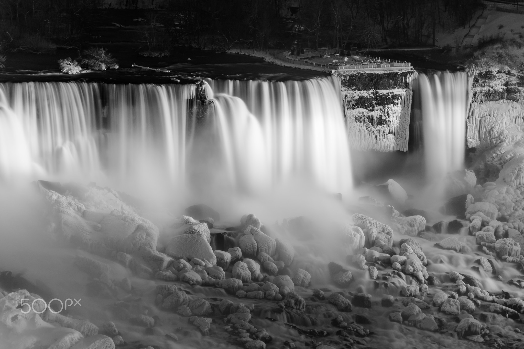 Winter Falls US Niagara