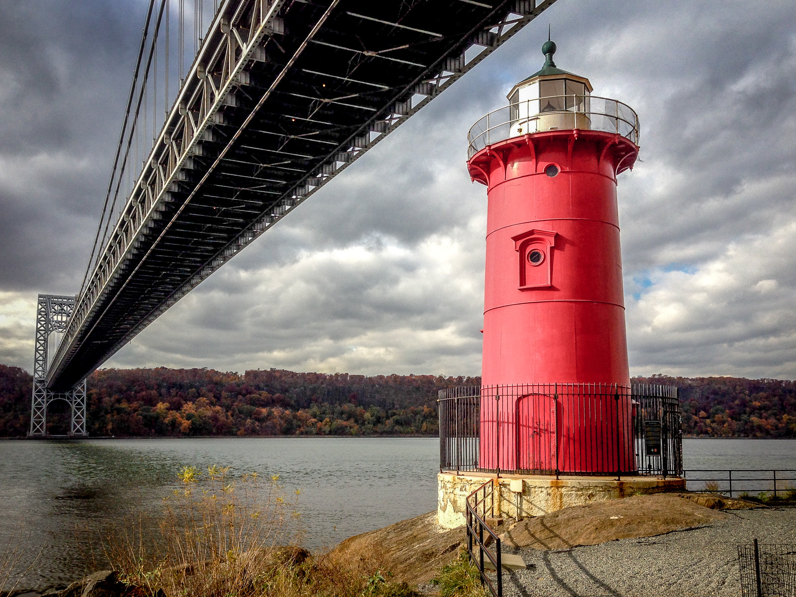 The Little Red Light House (under the Washington Bridge) by
