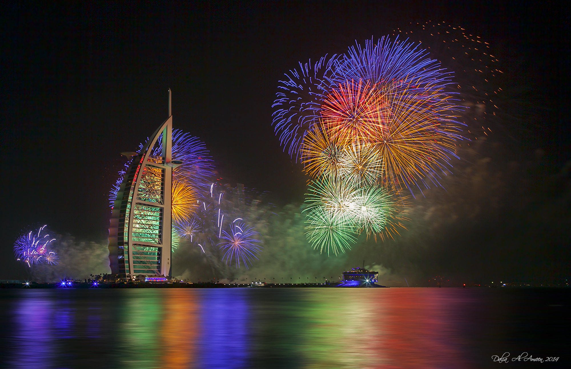 happy new year dubai scene