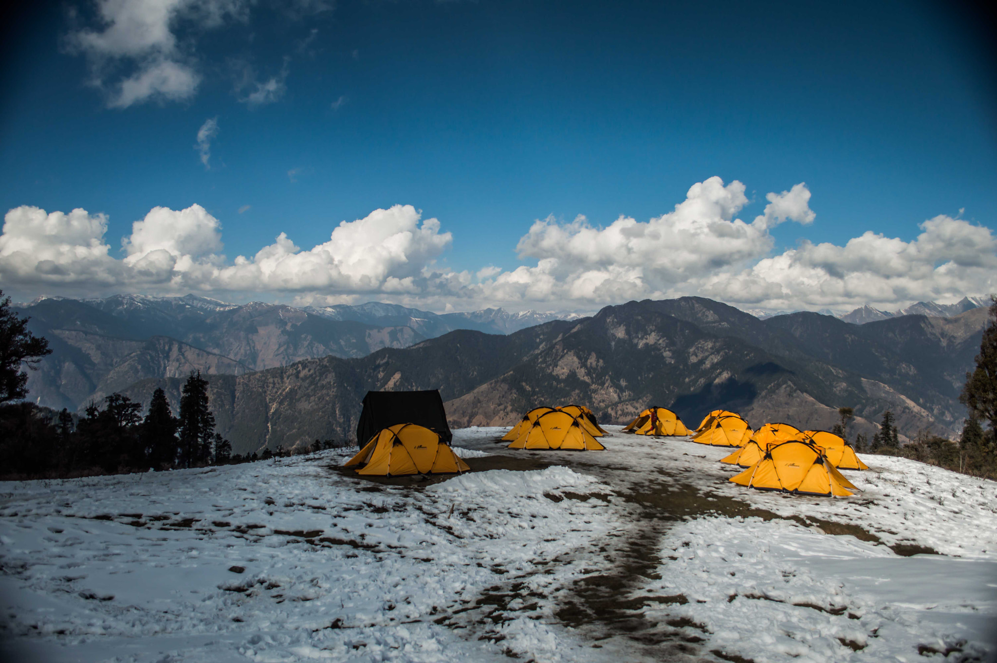 Camped in the lap of Nature