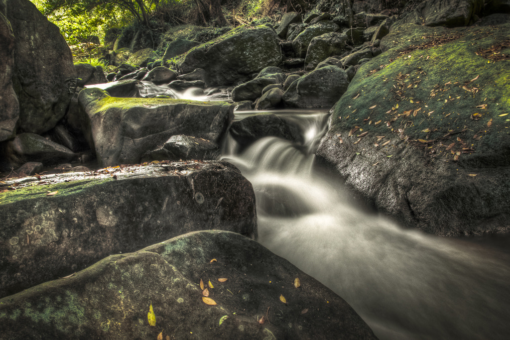 small waterfall by Gilbert Chen / 500px