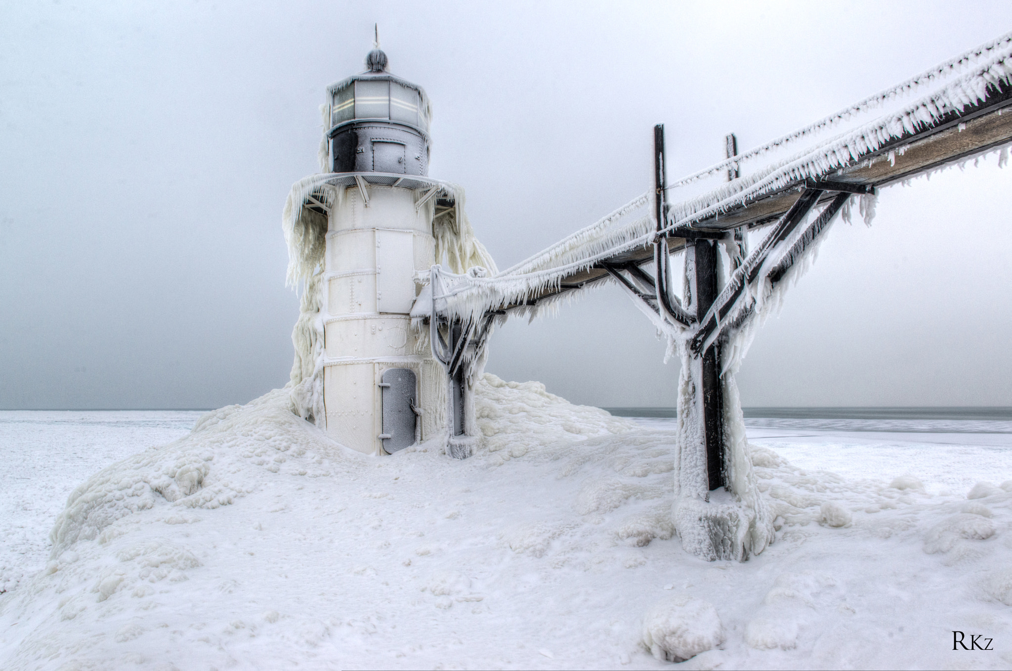 Snow Covered Lighthouse by Vineeth Rakesh Photo 57420790 / 500px