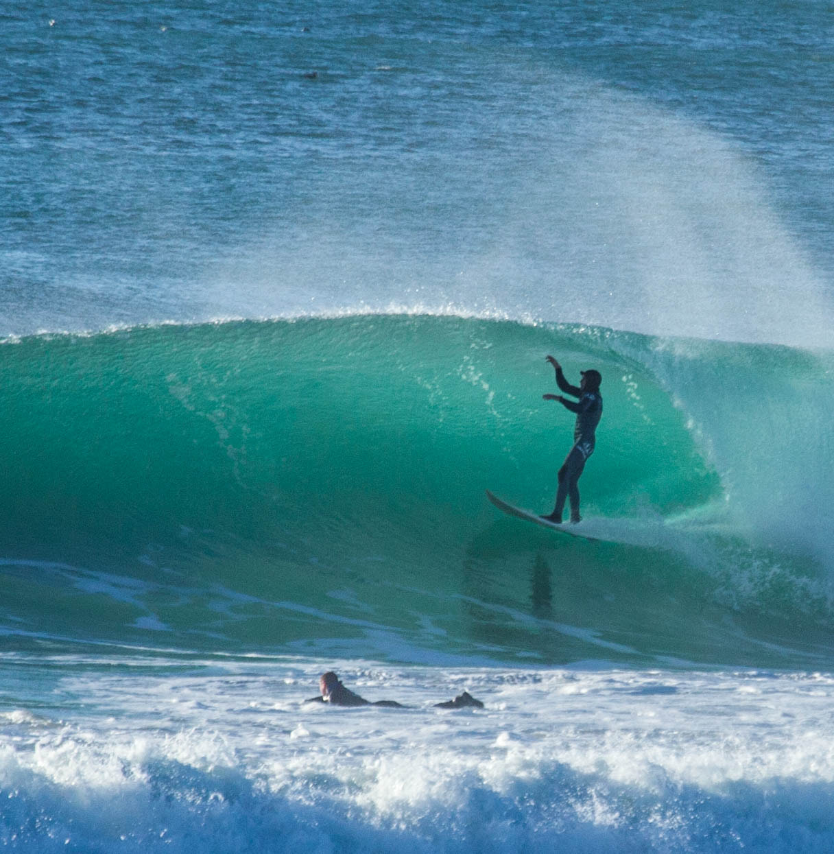 wheee touching the roof Surf was way up at Moss Landing Ca and there ...