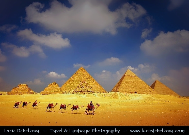 Egypt - Cairo - Giza - Great Pyramids - Famous Wonders of the Ancient World