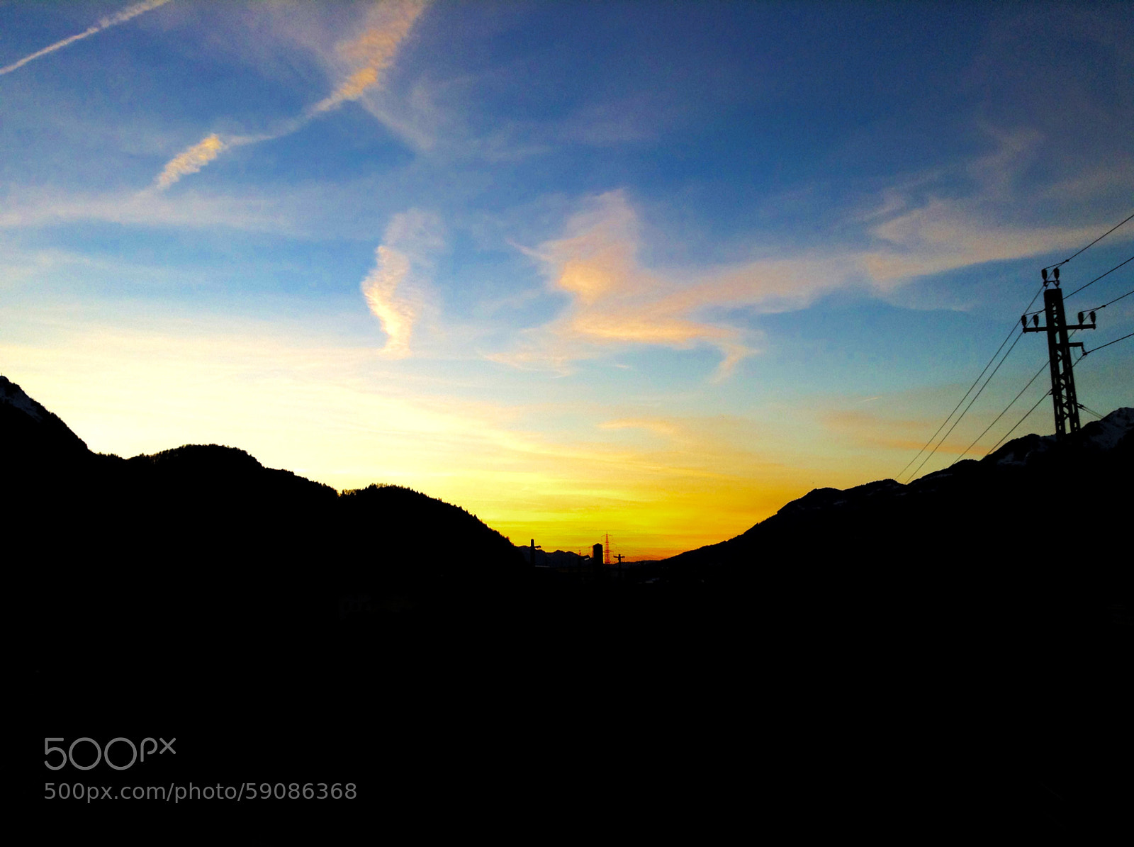 Apple iPod touch sample photo. Railway sunset photography