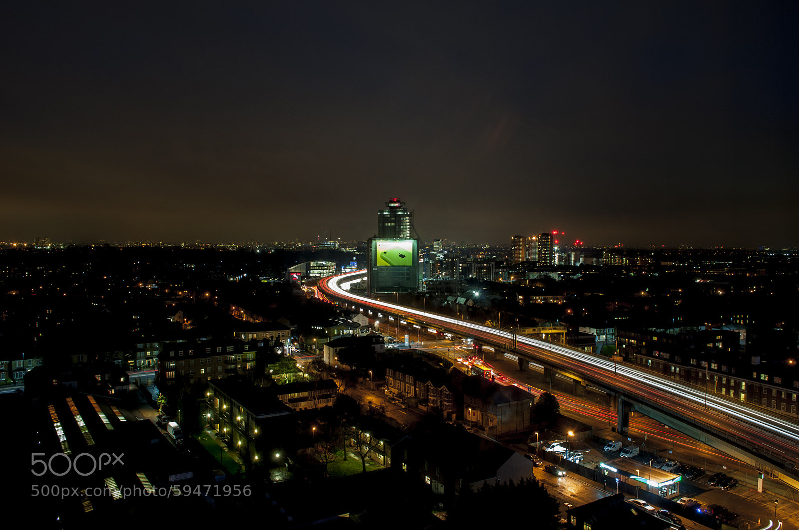 Nikon D5000 sample photo. Light trails photography