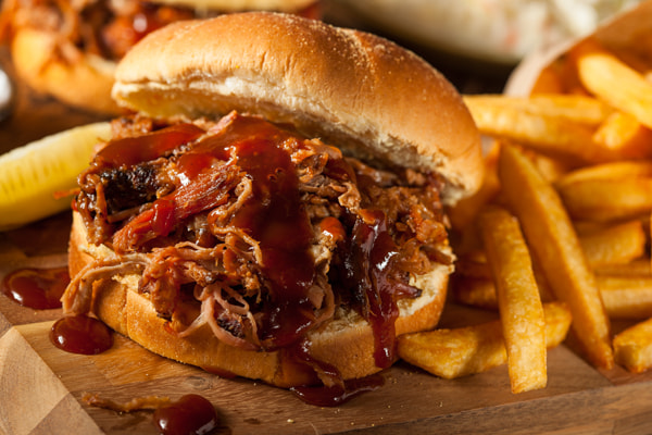 Barbeque Pulled Pork Sandwich