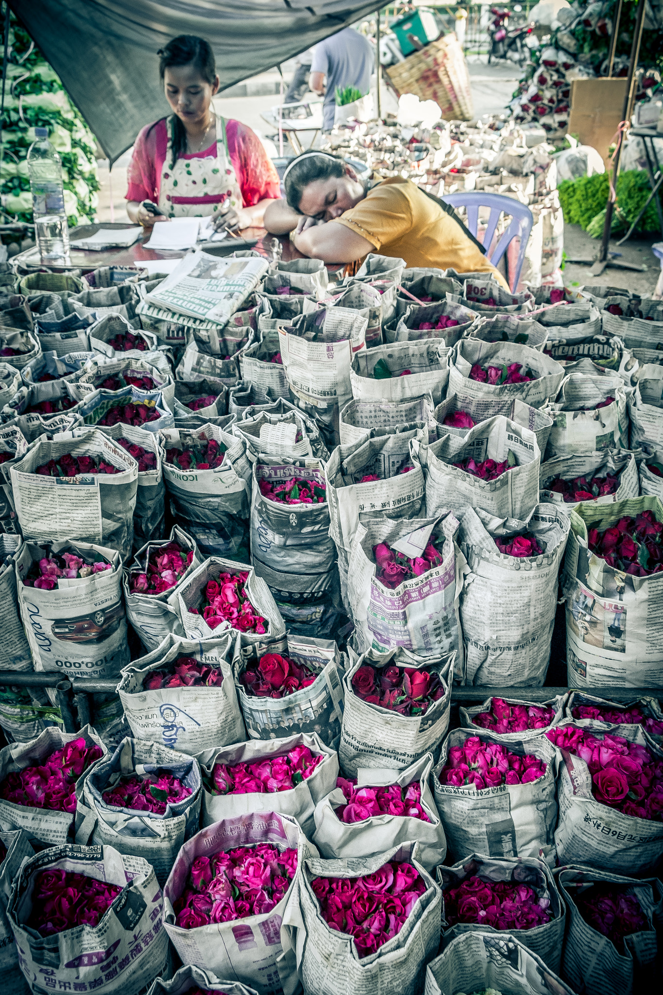 Flower vendor in Bangkok