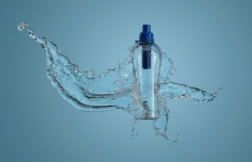 Water Bottle - Blue Splash by Joshua Geiger on 500px.com