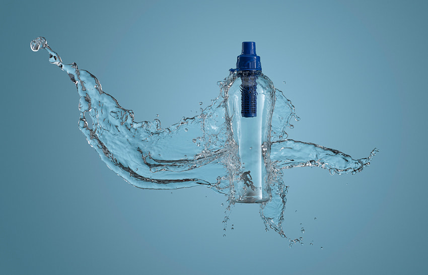 Water Bottle - Blue Splash by Joshua Geiger on 500px.com
