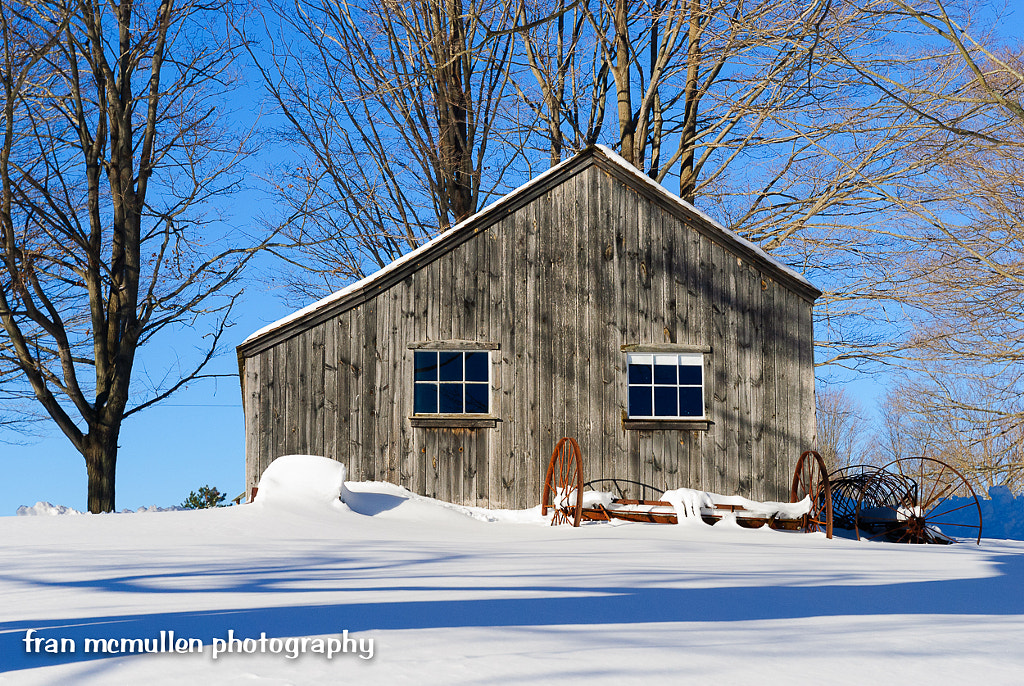 Old Barn In Winter by Fran McMullen on 500px.com