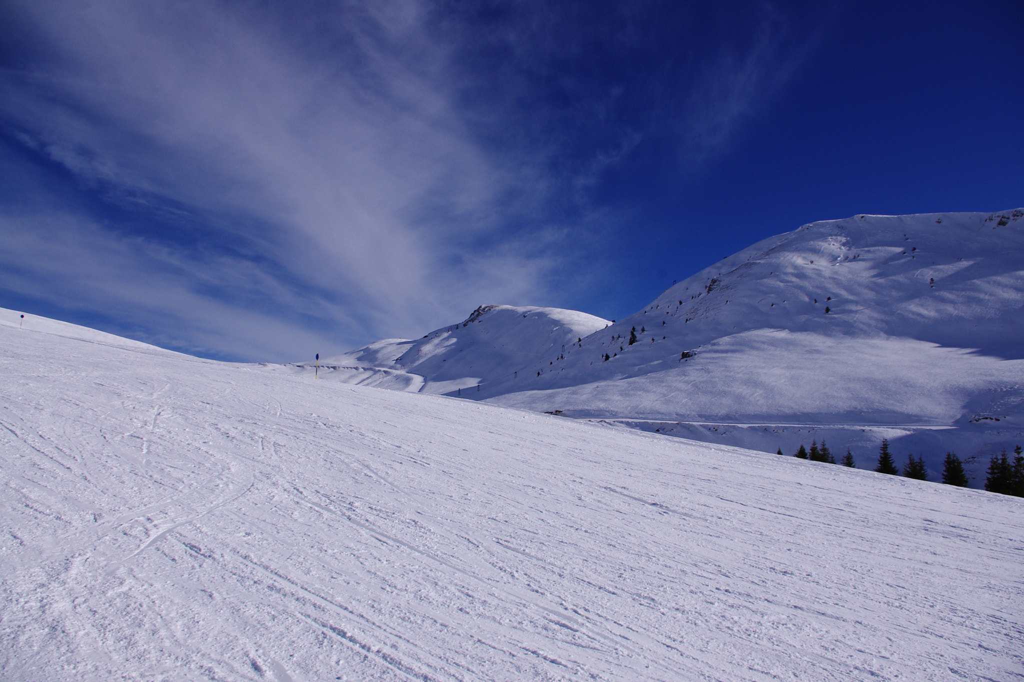 Beautiful snow mountains