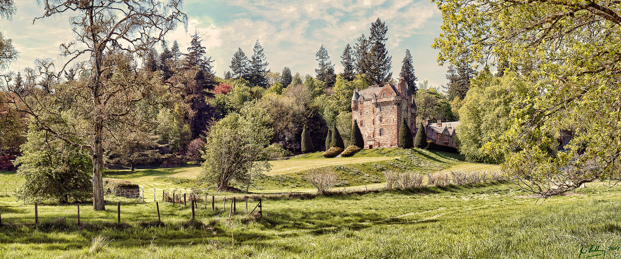 Castle Leod Grounds Strathpeffer Ref sanx3x2_1005 by John Pedley ...