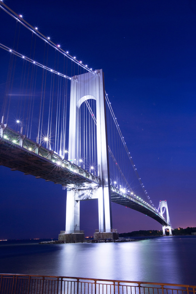 Verrazano Bridge at Night by Louisa Caragan / 500px