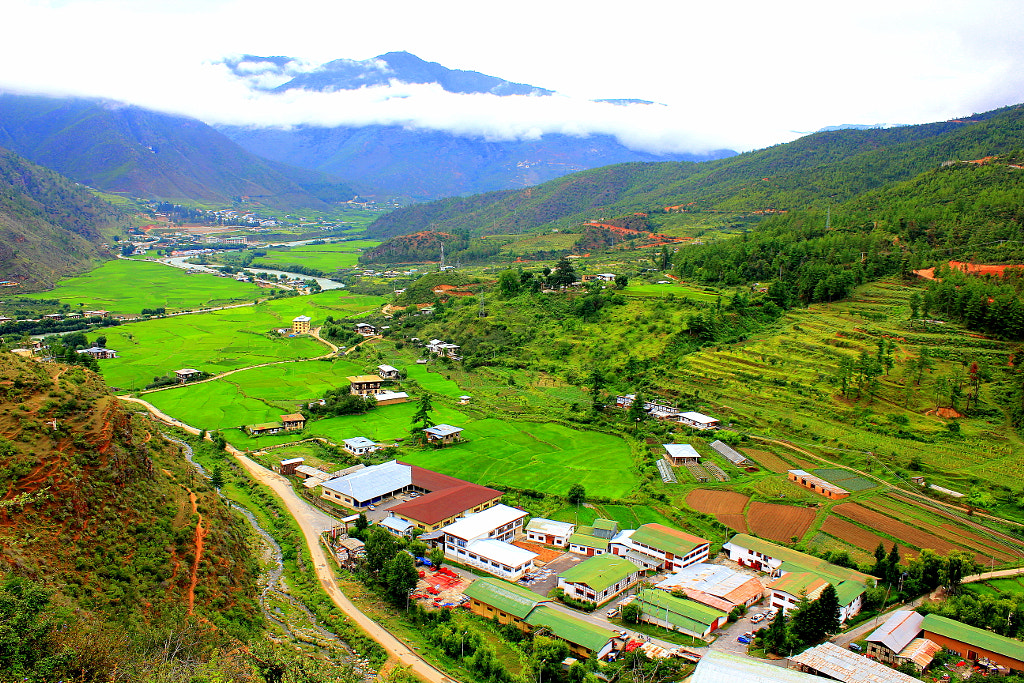 Paro Town by Vivek Singh on 500px.com