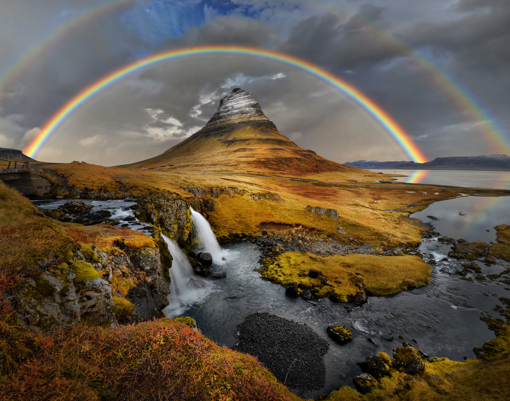 Rainbow over Kirkufell by Peter Hammer on 500px.com