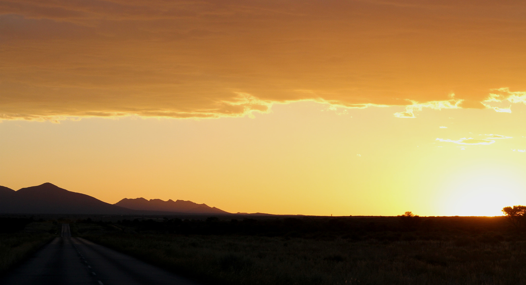 The road to sunset