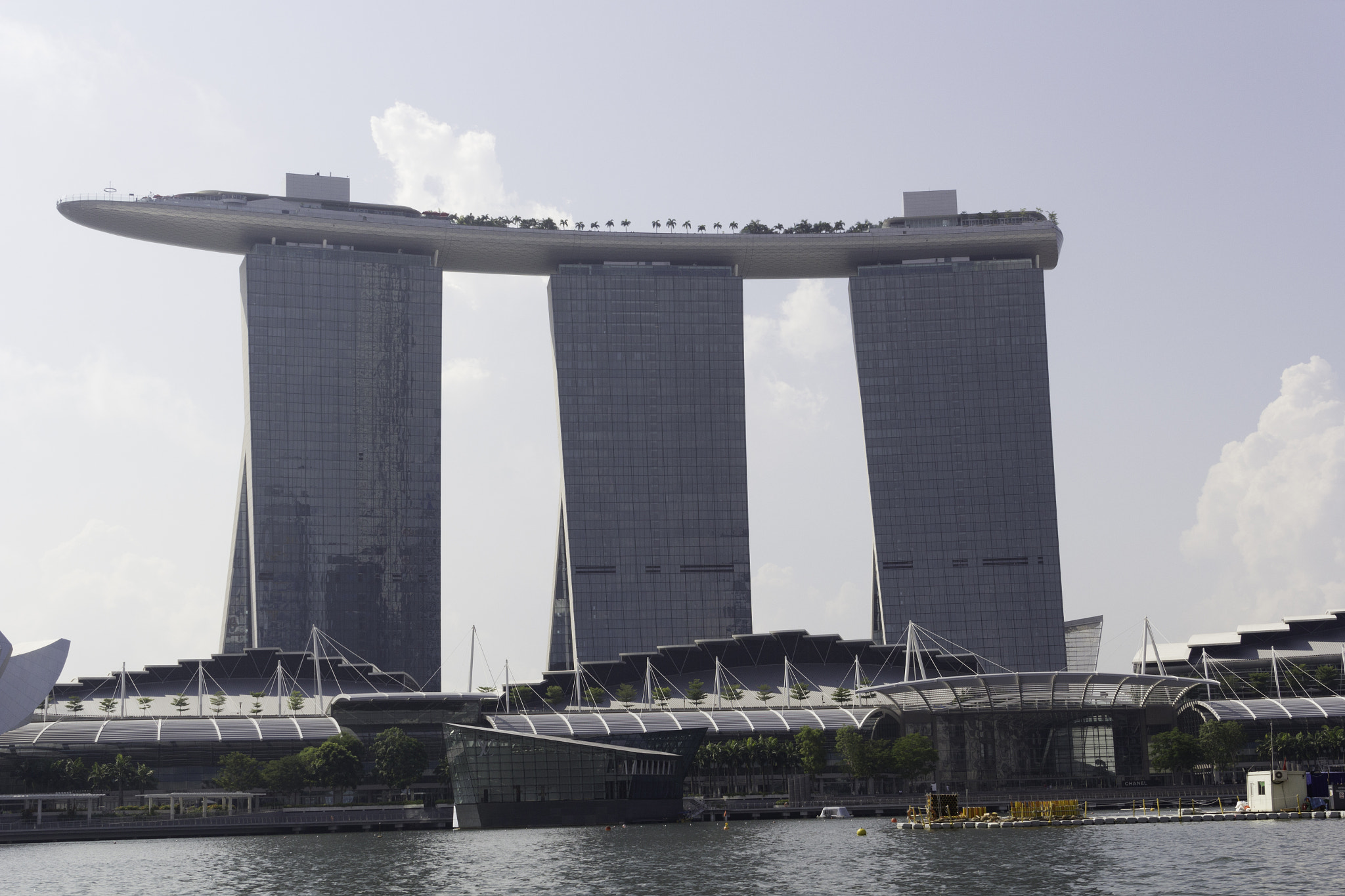 The towers of the iconic Marina Bay Sands in Singapore