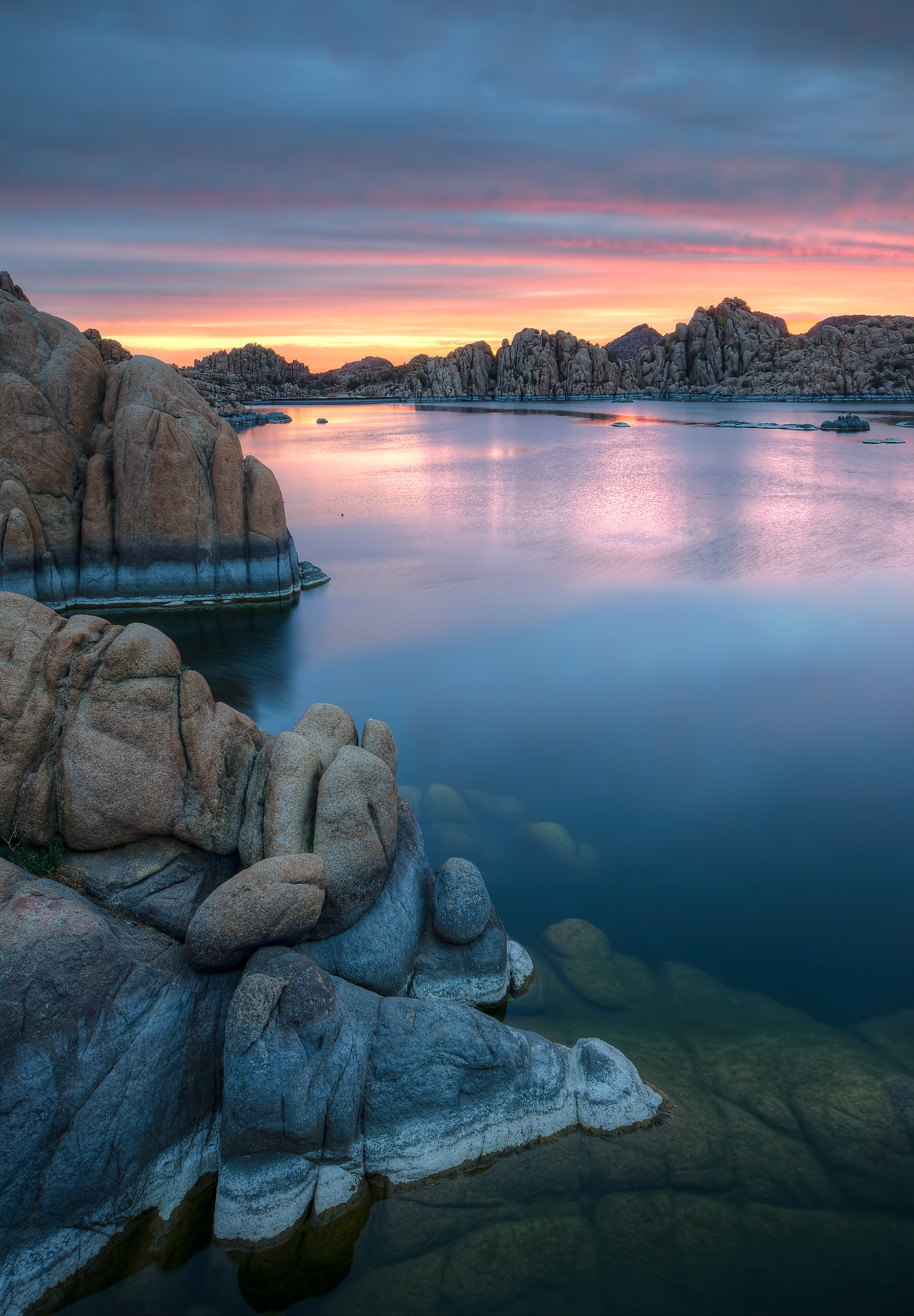 Sunrise at Watson Lake in Prescott