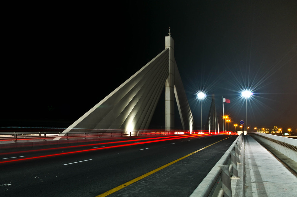 Sheikh Isa Bin Salman Bridge, Bahrain (Long Exposure)