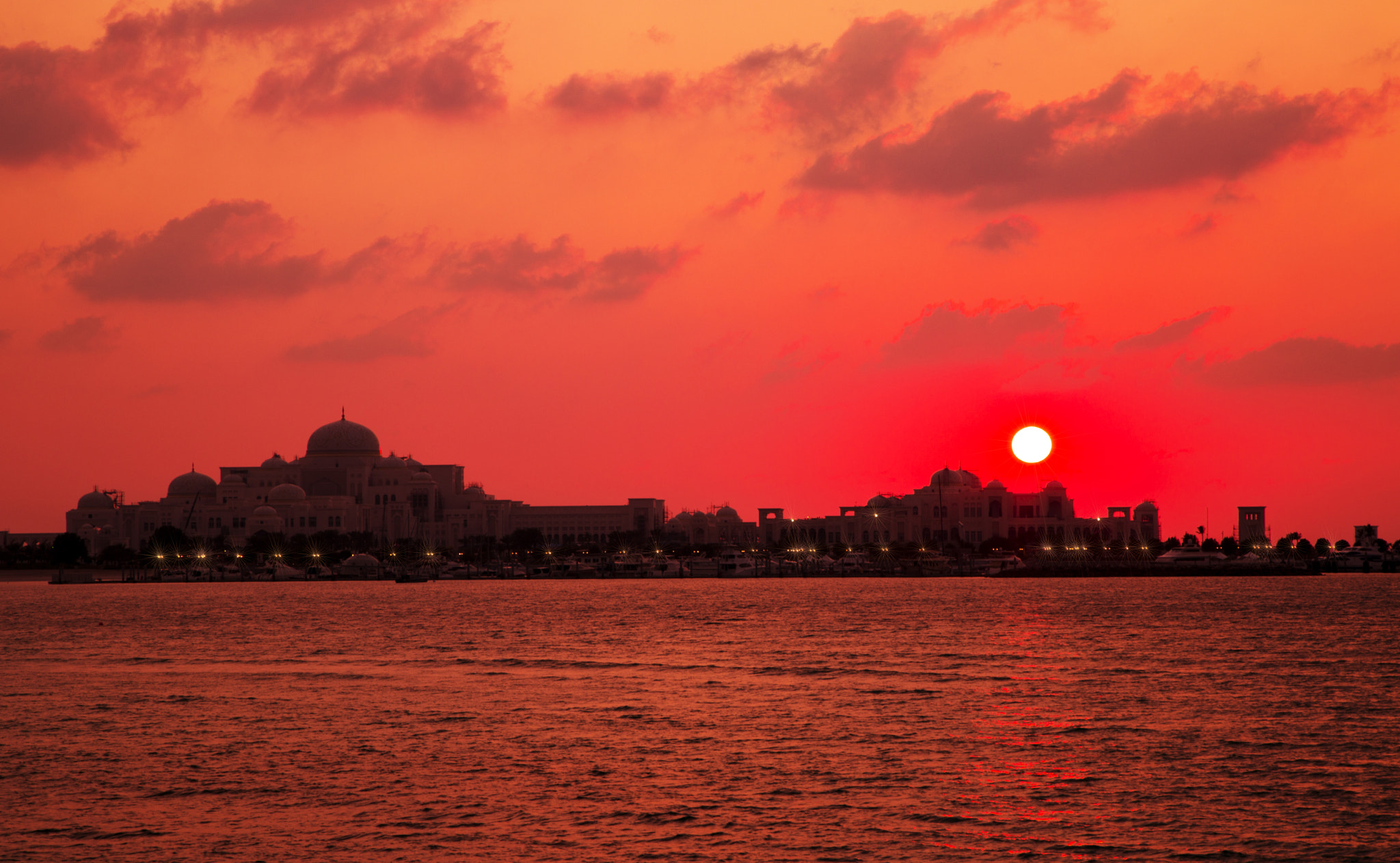 A Beatyful sunset @ Presidential palace Abudhabi