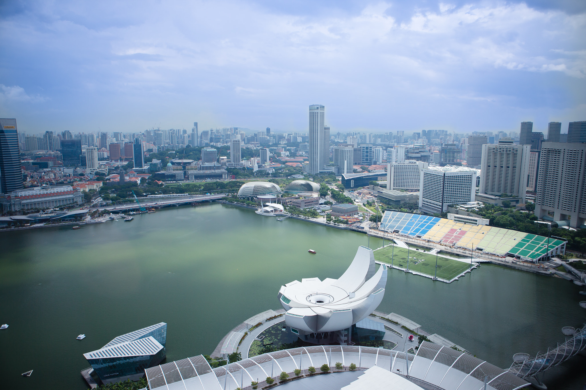 View from the Marina Bay Sands Hotel