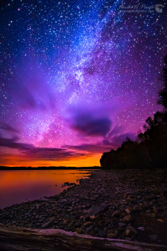 Milky Way over Spencer Bay, Moosehead Lake, Maine by Aaron Priest / 500px