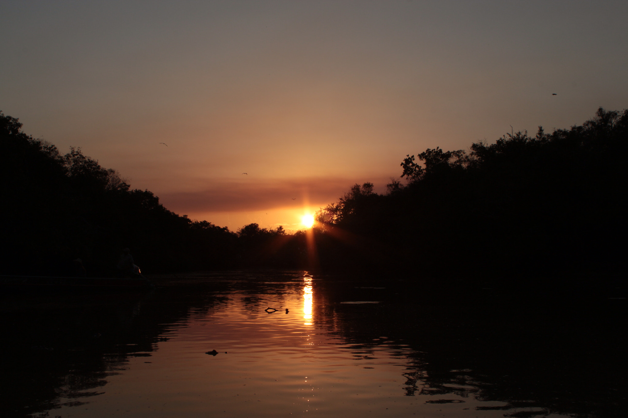 Sunset at the matiyure river