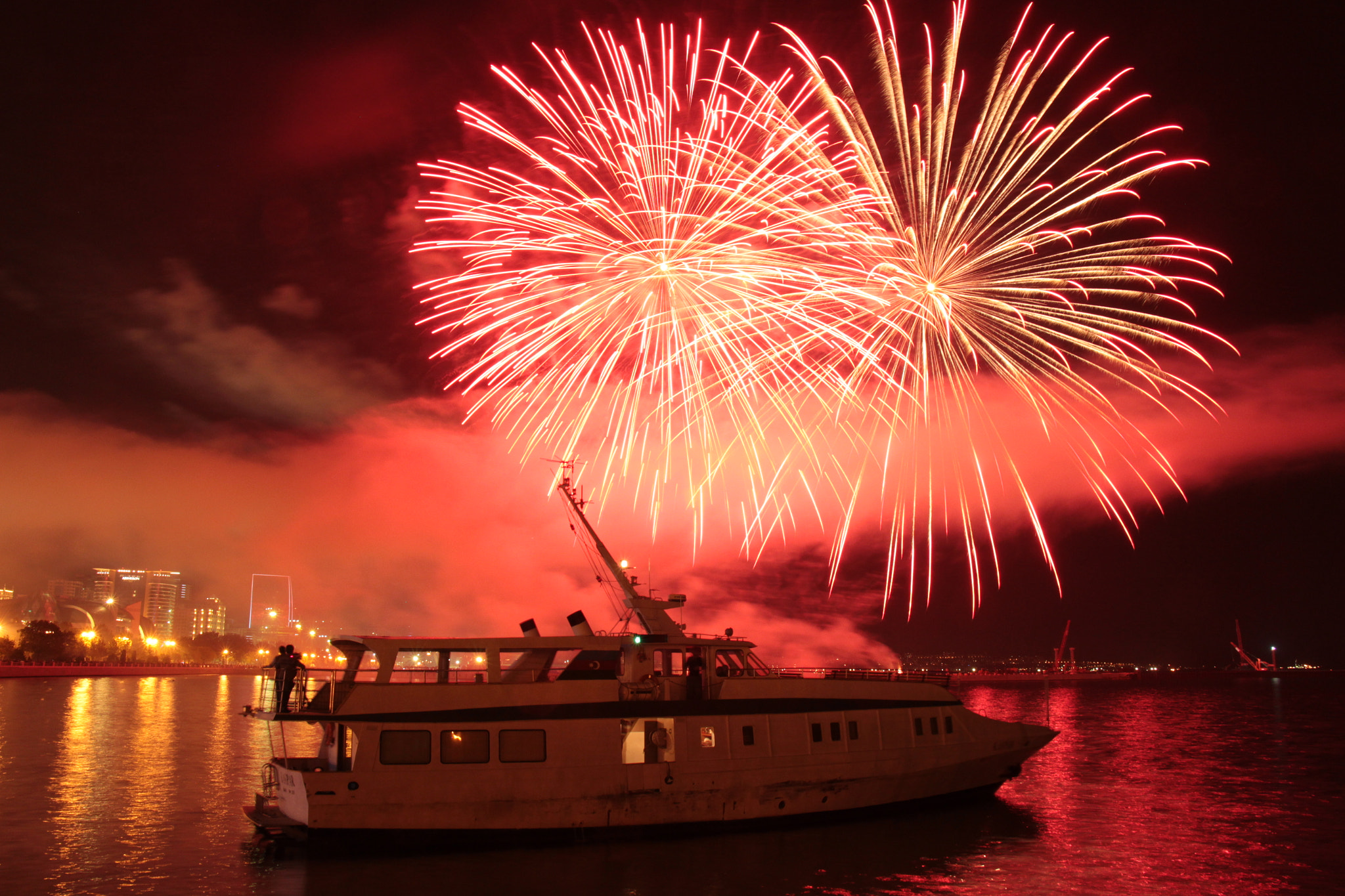 Fireworks in Baku, Azerbaijan