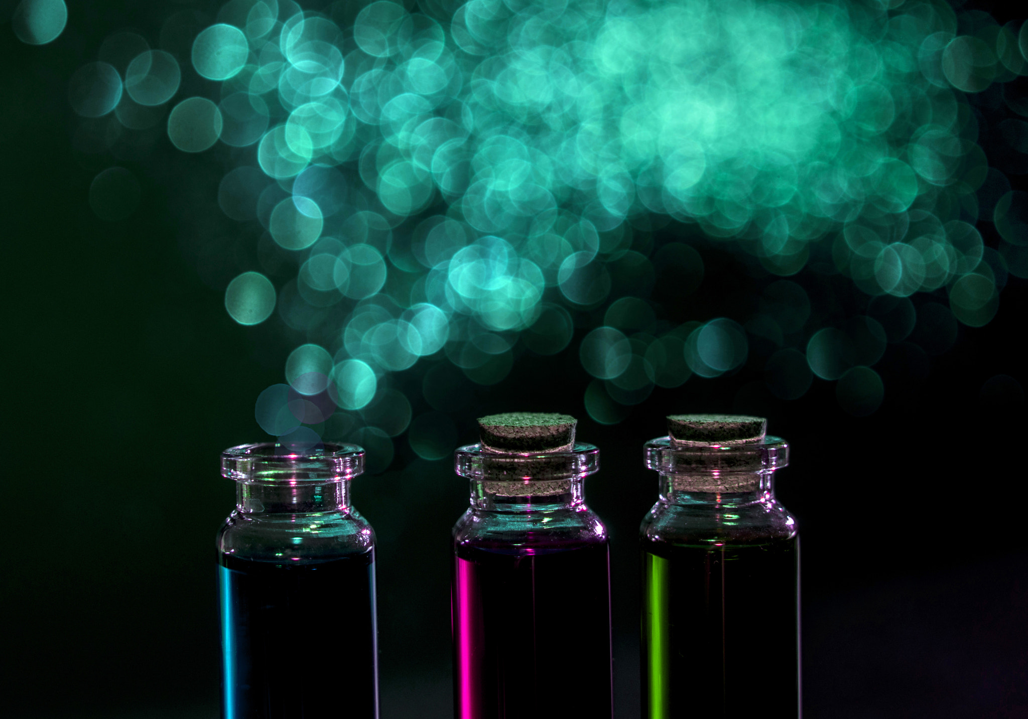 Bokeh in bottles