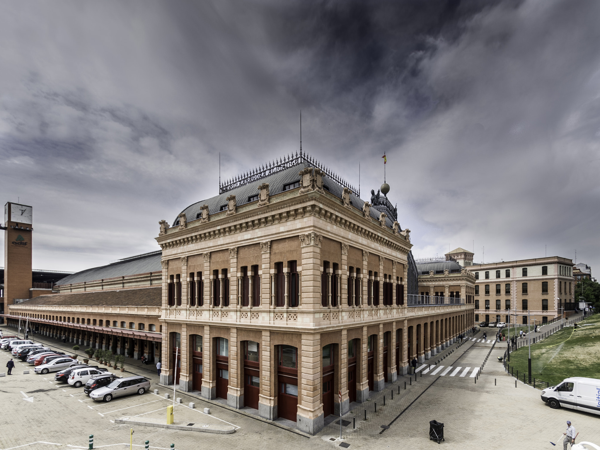 wide angle of station Atocha (Madrid)