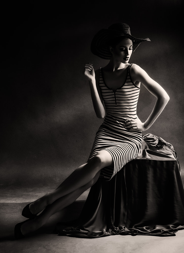 Portrait of pretty young woman in retro style by Jaroslav Monchak on 500px.com