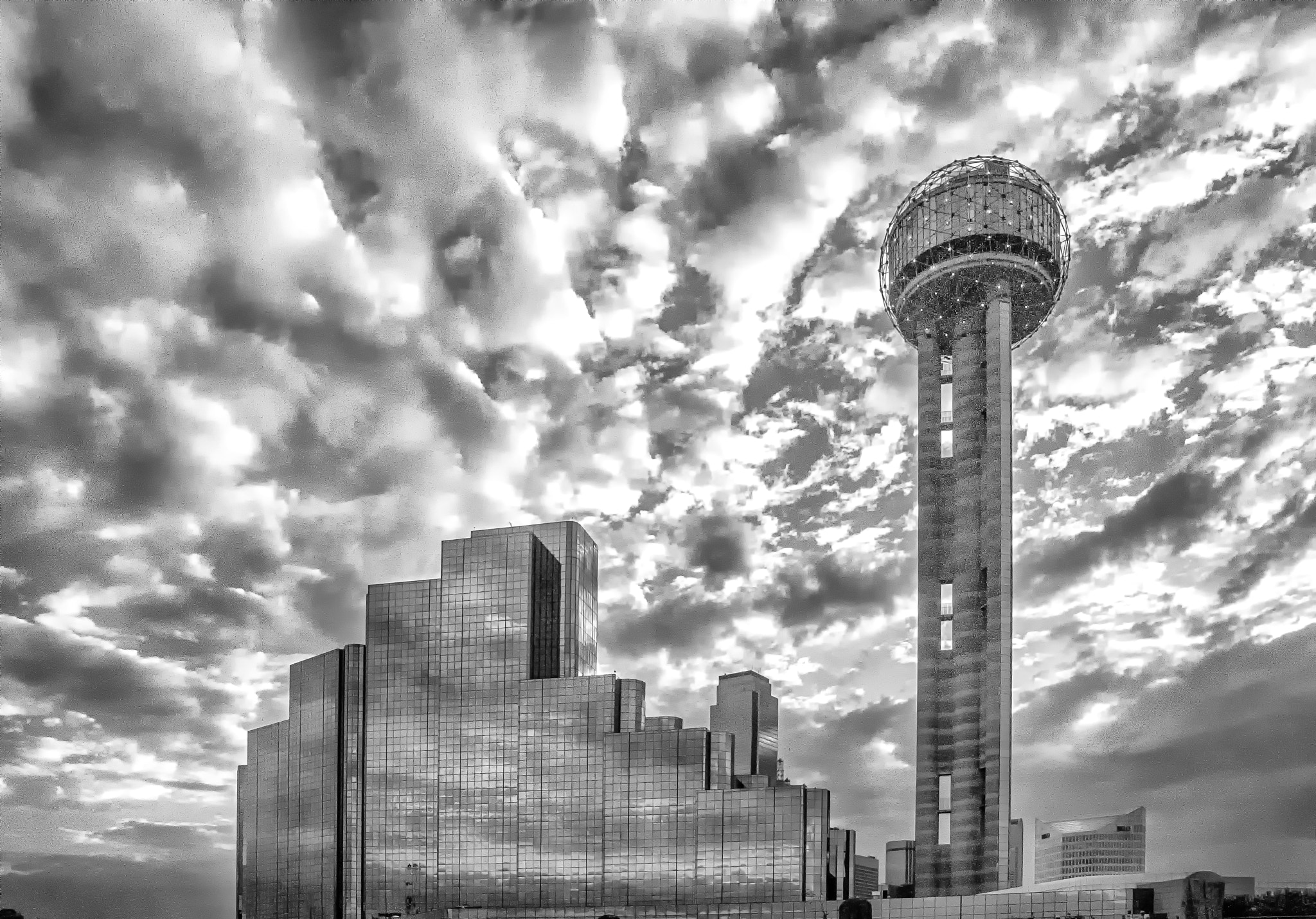 Reunion Tower and Clouds