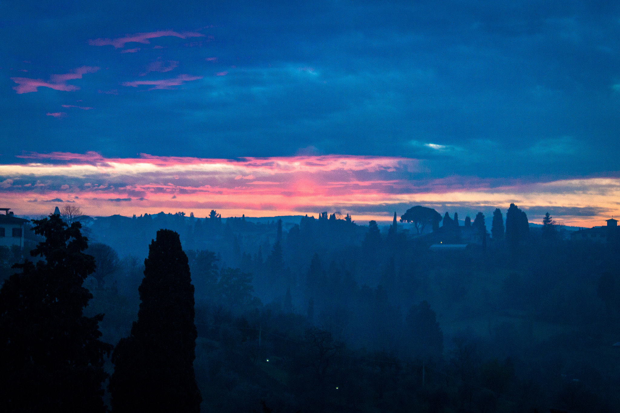 Anoitecer na Toscana