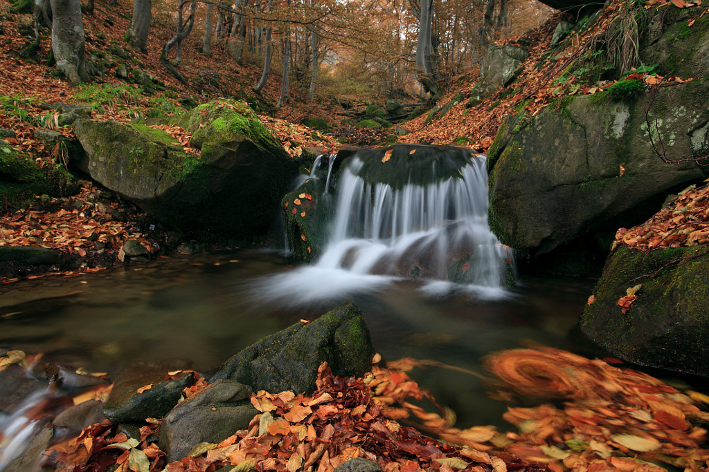 Waterfall in autu by Maryan Vynnytskyy on 500px.com