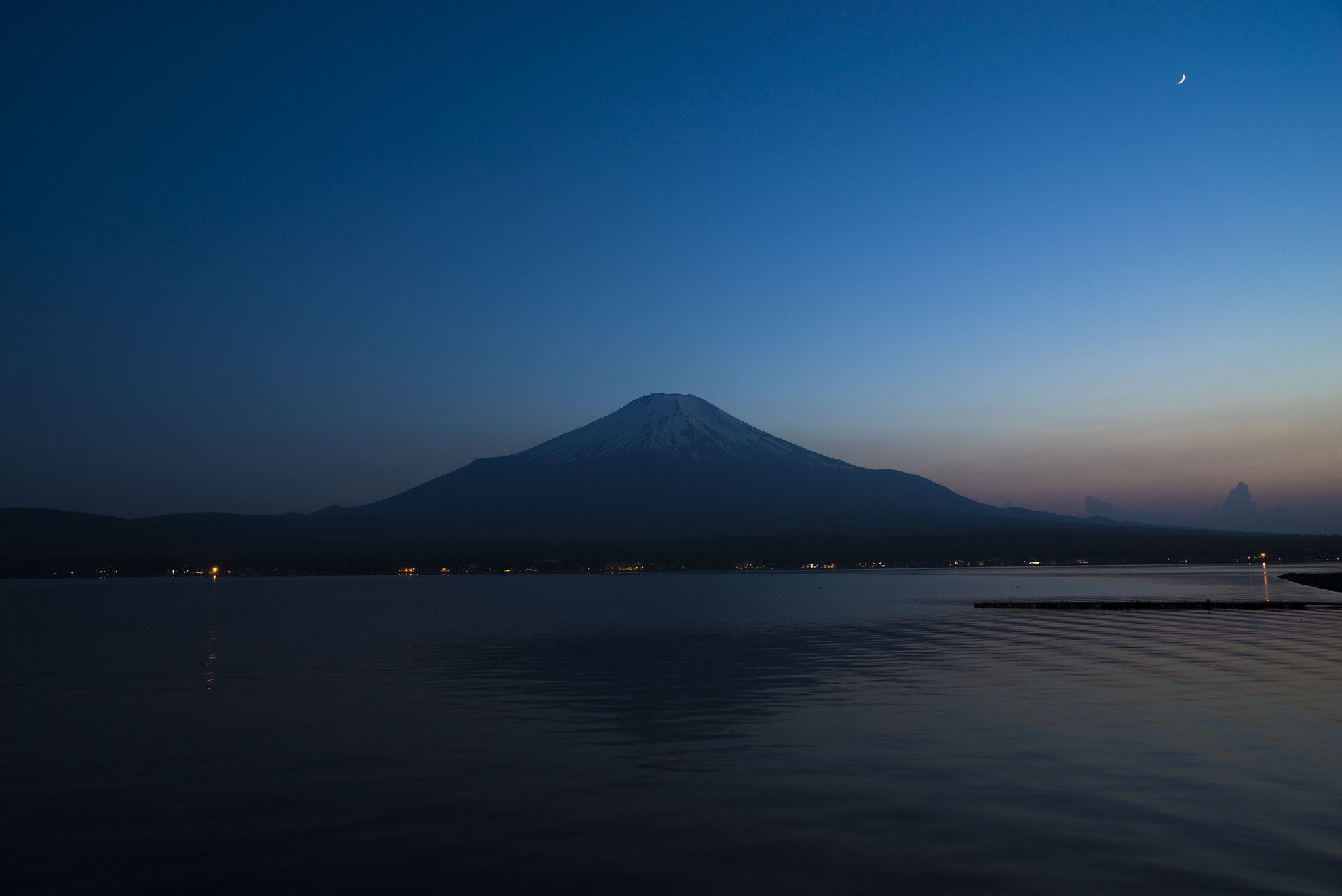 Fuji and Moon