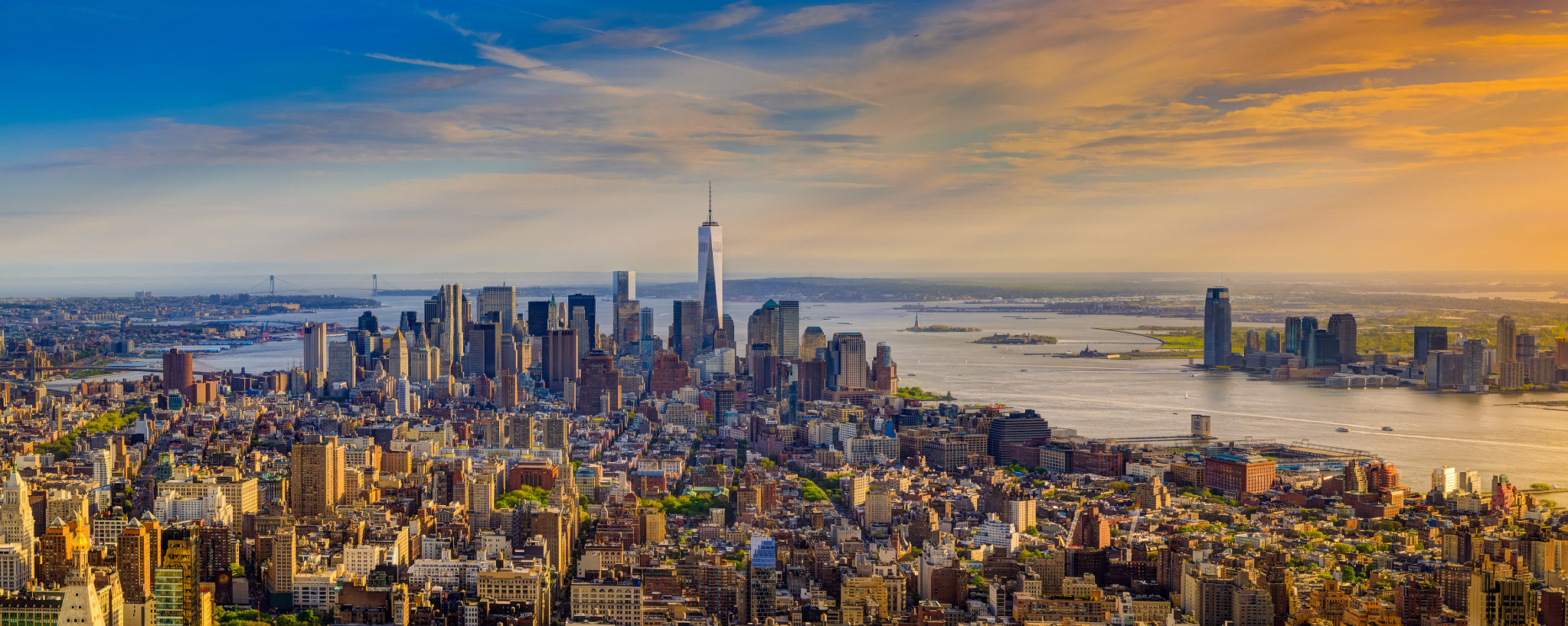 Lower manhatten sunset