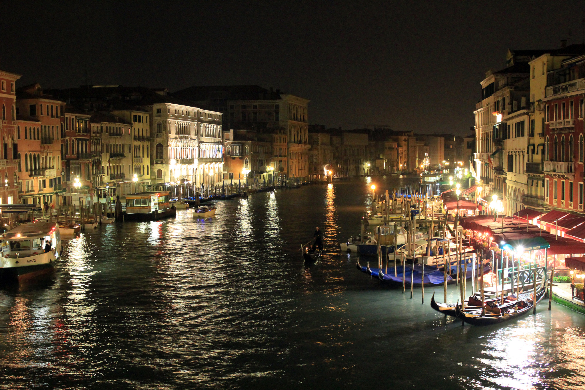 Grand Canal at night, Venice